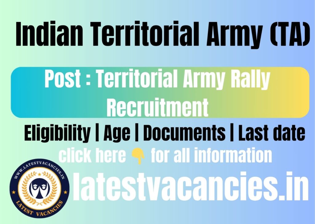 Territorial Army Rally TA Recruitment 2025