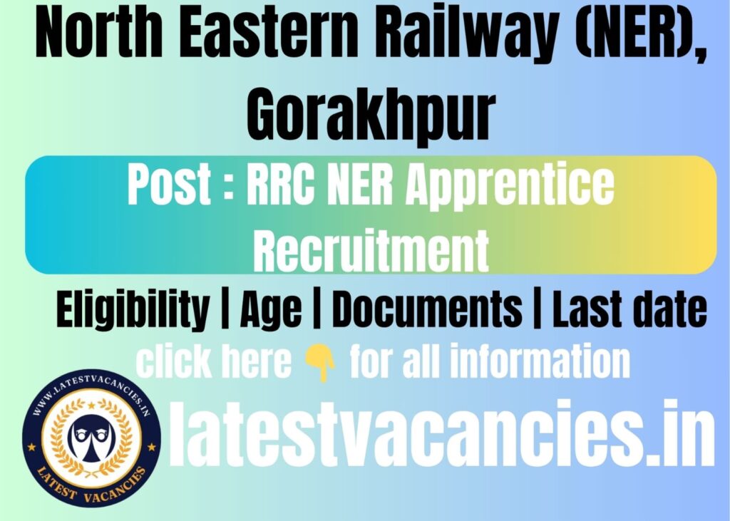 RRC NER Apprentice Recruitment 2025