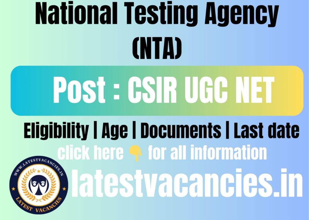 NTA CSIR UGC NET December 2025