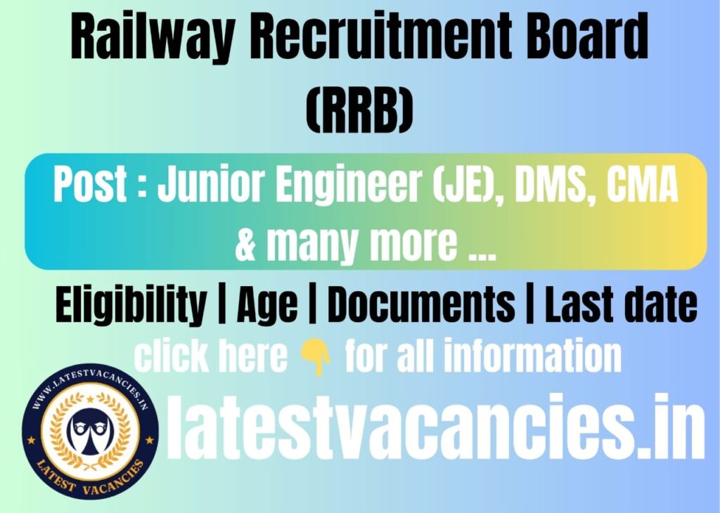 RRB JE Recruitment 2025