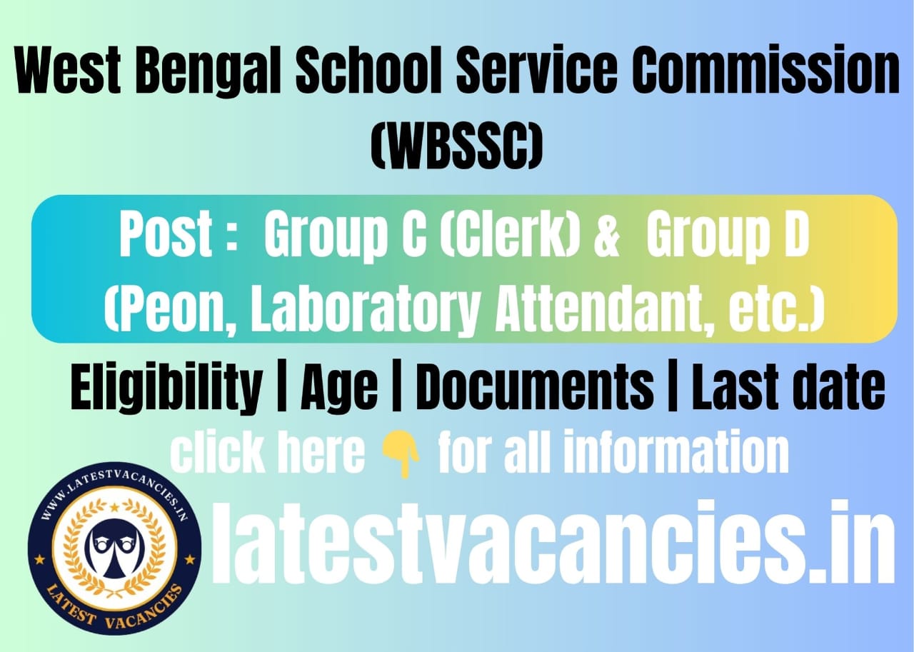 WBSSC Group C, D Recruitment 2025