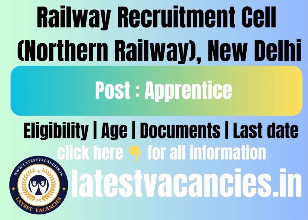 RRC NR Apprentice Recruitment 2025 – 4116 Posts Apply Online