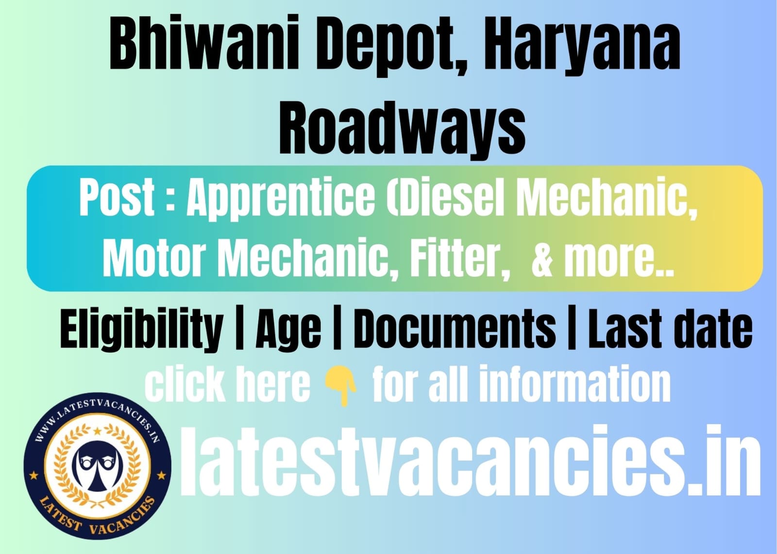 Haryana Roadways Bhiwani Apprentice Recruitment 2025